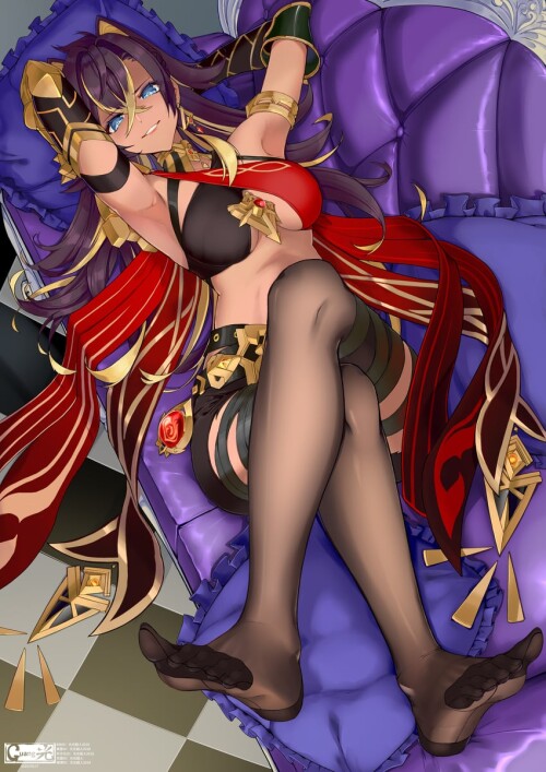  dehya genshin impact drawn by guangguangchaoren 2018 sample 4e0cec7042b5b5abd92ed5b03246de3c