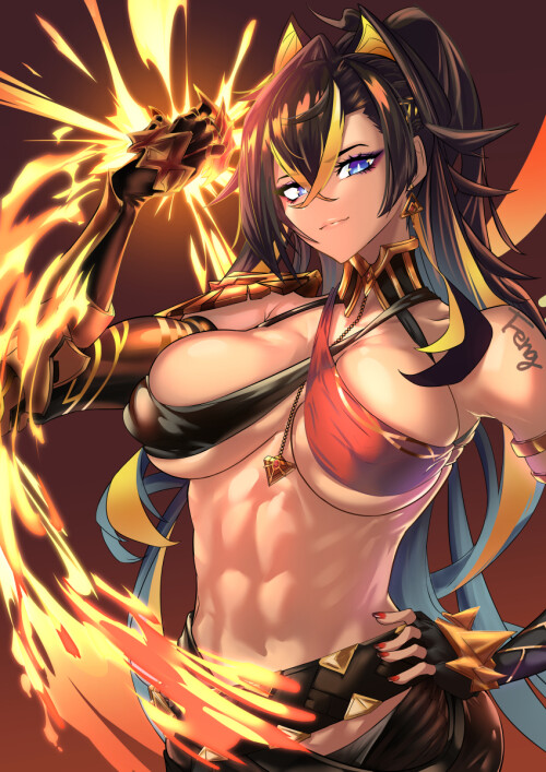  dehya genshin impact drawn by feng howard8580 9e395055d66d871b9d82e79083e914fc