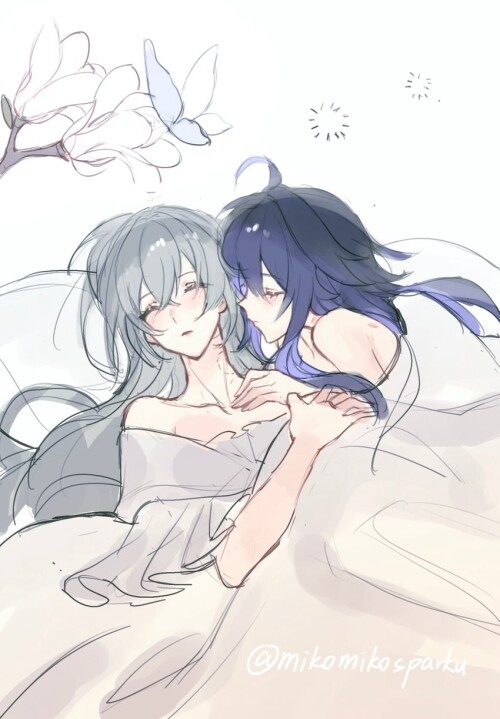  bronya rand and seele honkai and 1 more drawn by mie xing sample fabb02c972169308f91bdcd2990013ac
