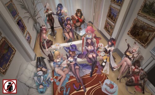  raiden shogun yae miko eula shenhe yelan and 9 more genshin impact drawn by mr goblin sample 1670ee