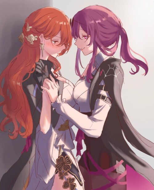  kafka and himeko honkai and 1 more drawn by yumiluna25 sample d302262cf4984a274b9badeae04d4d99