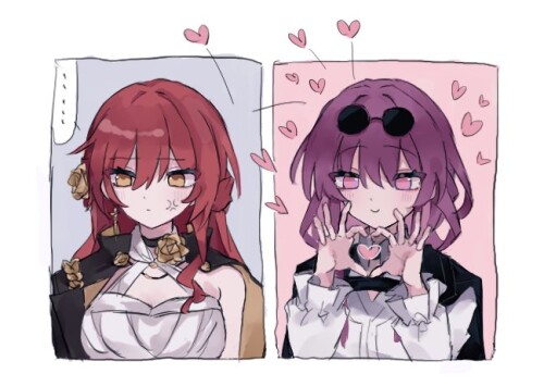  kafka and himeko honkai and 1 more drawn by saifu saihu715 c87d52f901ceae178499034362ce3c8b
