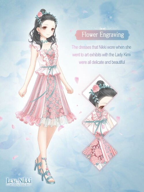 Dream of Rose Garden aka Flower Engraving