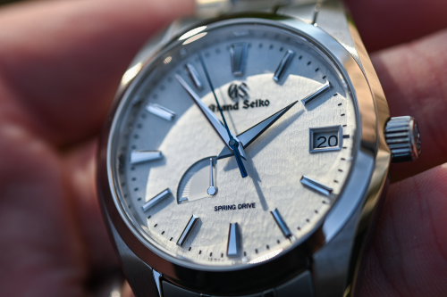 grand seiko snowdrop dial