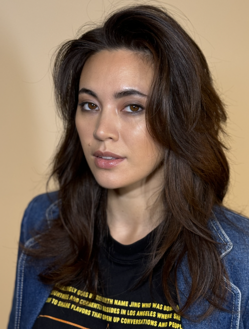 Jessica Henwick at an interview for 'The Royal Hotel'