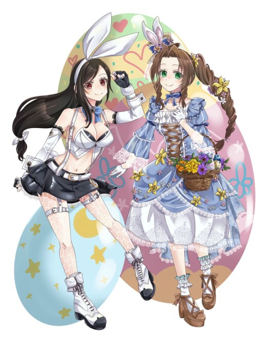  tifa lockhart aerith gainsborough tifa lockhart and aerith gainsborough final fantasy and 2 more dr