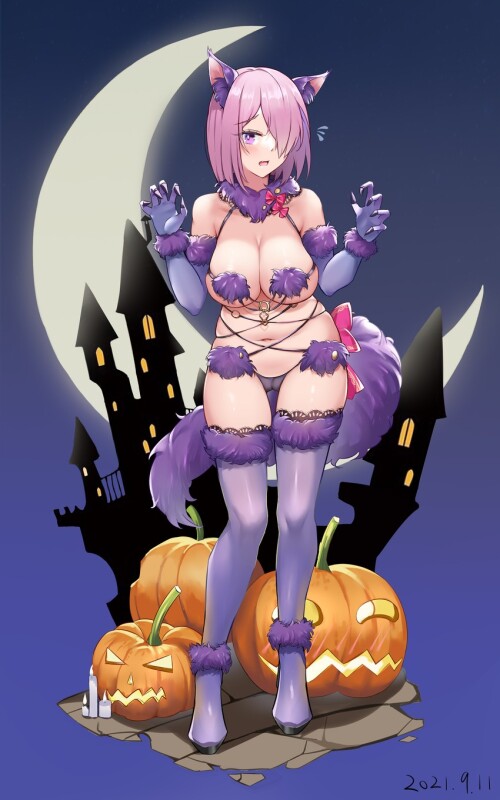  mash kyrielight and mash kyrielight fate and 1 more drawn by yinori sample 5bba2bd4fcb046cb6b937599