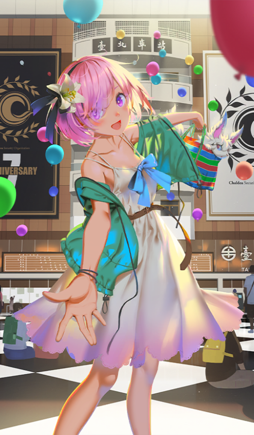  mash kyrielight and fou fate and 1 more drawn by vofan 2d3671f30518720154fb7110c5c78060