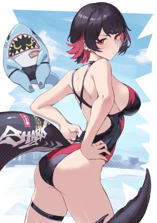  ellen joe and sharkboo zenless zone zero drawn by jojobirdz sample 649555276ba1883c0336a3eebb121330