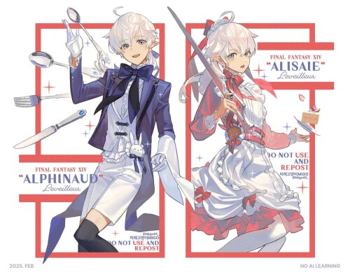  alisaie leveilleur and alphinaud leveilleur final fantasy and 1 more drawn by migo45 sample 64fdca6