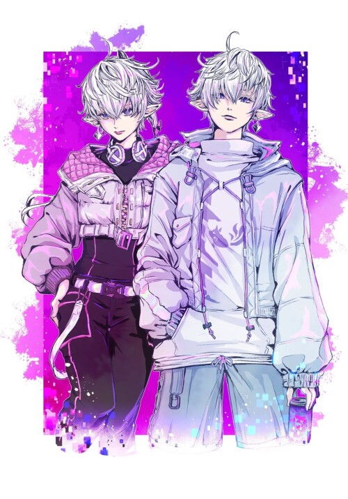  alisaie leveilleur and alphinaud leveilleur final fantasy and 1 more drawn by mcarkp ff sample 6f6f