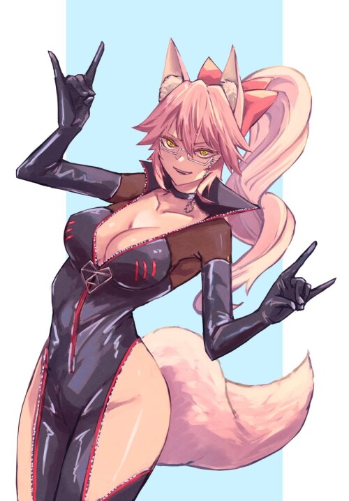  tamamo koyanskaya and koyanskaya fate and 1 more drawn by tsubu kappunioyu562 sample 27f3354230494c