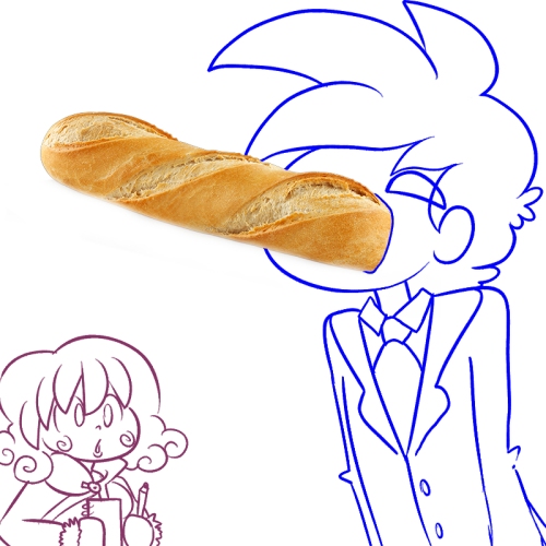 Neka and Bluejr showing to eat properly