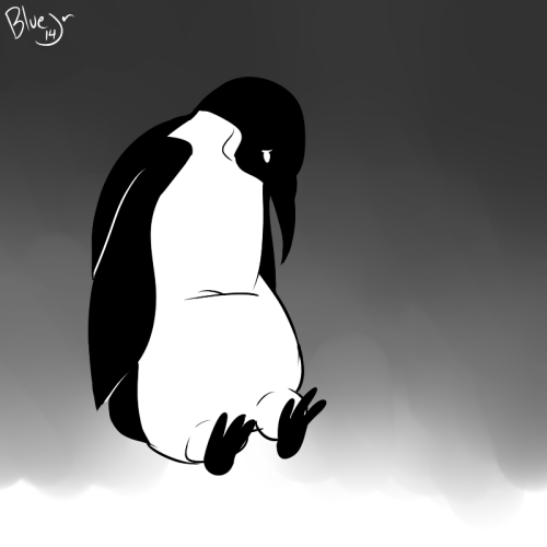 sad penguine