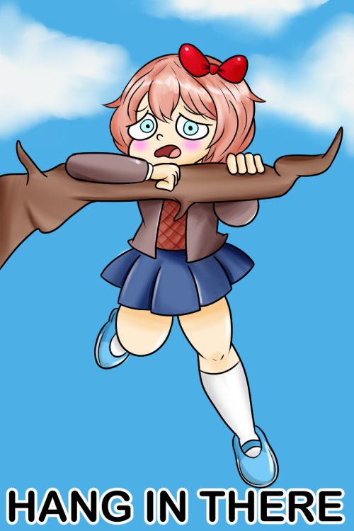 sayori hang in there